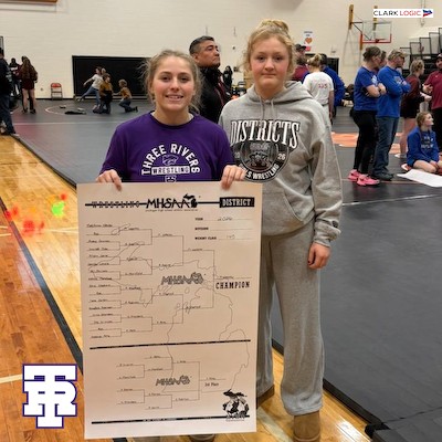 Two Three Rivers girls moving on to wrestling Regional